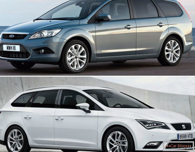 Порівняння автомобілів Ford Focus Wagon і Seat Leon ST FR