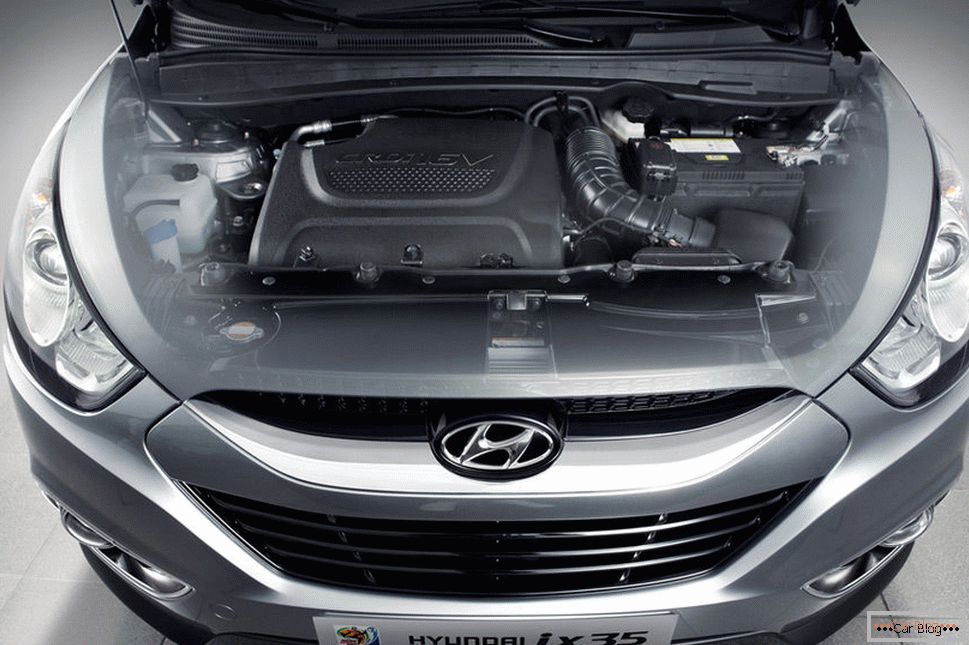 Двигун автомобіля Hyundai ix35