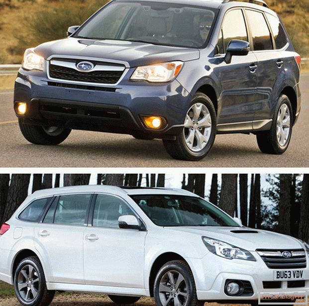 Subaru Outback и Subaru Forester - японский універсал против японского позашляховика