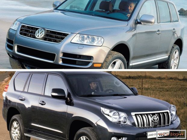 Порівняння автомобілів Volkswagen Touareg і Toyota Land Cruiser Prado