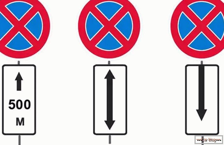 як виглядають дорожні знаки, що забороняють стоянку